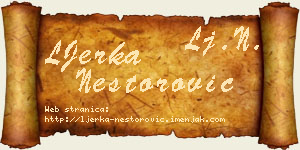 LJerka Nestorović vizit kartica